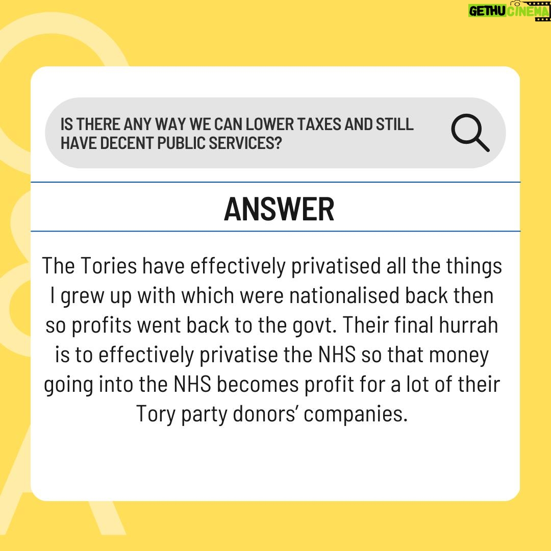 Carol Vorderman Instagram - ANSWERING YOUR POLITICAL QUESTIONS PART 2 Is there any way we can lower taxes and still have decent public services? The Tories have effectively privatised all the things I grew up with which were nationalised back then so profits went back to the govt. Their final hurrah is to effectively privatise the NHS so that money going into the NHS becomes profit for a lot of their Tory party donors’ companies. Take that profit away and everything will cost less and hopefully run better. Decades ago we were sold the lie that everything going through a private company will be more efficient and cheaper than if it was run publicly. We’ve learned (water gas electricity… everything) otherwise haven’t we? Do you think Michael Gove's failure to notify financial interests is a breach? Yes I do. He received tickets for a football game from David Meller and didn’t declare them which in itself sounds like nothing. But then when you hear that David Meller (a tory donor and sponsor of Gove for leader) had a company called Meller Designs, a fashion company with no experience of PPE which then received VIP Lane contracts of £160 million during Covid after being referred by Michael Gove, then the penny starts to drop about conflicts of interest? Do you think they are more corrupt today than years ago, or just not as smart in hiding it? I believe that the system has never been more corrupt than since the Brexit vote. Corruption wasn’t something which was even thought about when I was young and most of our infrastructure was owned by us, it was nationalised. Nearly everything was nationalised. So there wasn’t room for private profiteering off govt contracts. I’m not saying nothing bad happened as I don’t know but since Brexit it has escalated to a situation I don’t recognise anymore. It’s breathtaking. Donate to the Tories and you get a place in the House of Lords anyone?
