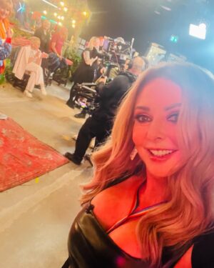 Carol Vorderman Instagram - LATE NIGHT LYCETT

I had the best time last night with amazing @joelycett (BAFTA winner), @jackdaverooke (Big Boys BAFTA winner), @sophiewillan (BAFTA winner ). Me and @johnnyvegasreal brought our Tadpole swimming certificates but they didn’t quite compare!! LOLS.

Hair & Makeup: @marcosgmakeup 
Dress is a cheapie from the interweb 
Rainbow lanyard - get one NOW