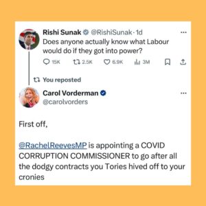 Carol Vorderman Instagram - TWITTER ROUND UP 

The Tories are pumping out their missives on Twitter.

I feel the need to respond sometimes.

😉😉

Not long now