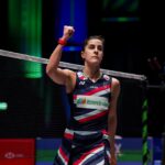 Carolina Marín Instagram - 🔥 sᴇᴍɪғɪɴᴀʟs 🔥 Let's keep it up! See you tomorrow! Sigamos así! Nos vemos mañana! 📸 @badmintonphoto_official #PuedoPorquePiensoQuePuedo
