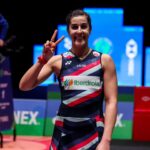 Carolina Marín Instagram - 🔥 sᴇᴍɪғɪɴᴀʟs 🔥 Let's keep it up! See you tomorrow! Sigamos así! Nos vemos mañana! 📸 @badmintonphoto_official #PuedoPorquePiensoQuePuedo