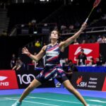 Carolina Marín Instagram - Difficult match today, but we are in quarterfinals! 🙌 Always great to fight with a friend @pvsindhu1 🤜🤛 📸 @badmintonphoto_official #PuedoPorquePiensoQuePuedo