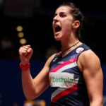 Carolina Marín Instagram - First round at the All England! ✅ Ready for the next match! 📸 @badmintonphoto_official #PuedoPorquePiensoQuePuedo