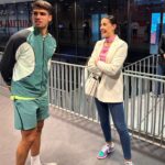 Carolina Marín Instagram - Un día en el Másters de Madrid 🎾 Seguiremos pendientes de ti @carlitosalcarazz