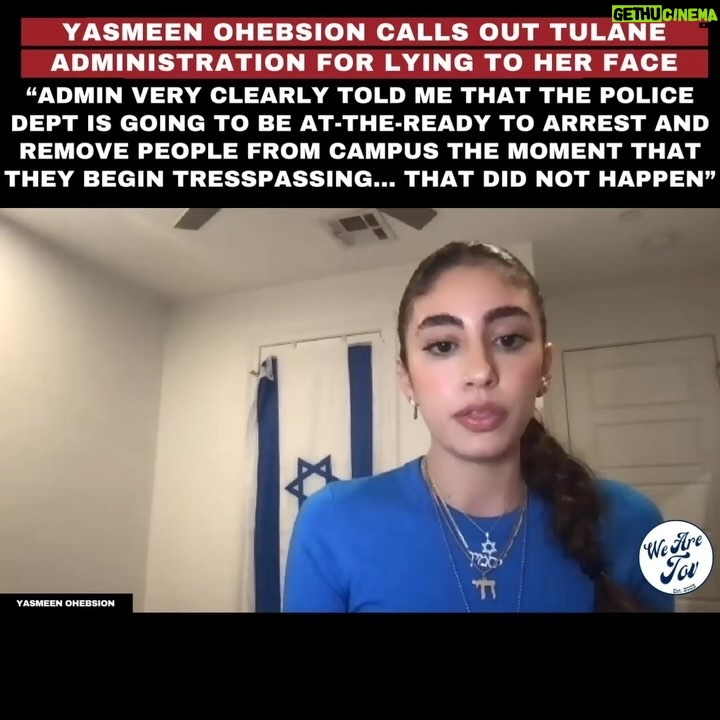 Caroline D'Amore - 18.9K Likes - #EXCLUSIVE interview conducted by @wearetov with @yasmeen.ohebsion regarding HORRIFIC antisemitism at Tulane. #SwipeRight to listen to her horrifying testimony.
Please #ShareWidely to amplify Yasmeen’s voice and the experience of Jewish students on campus.
🔔Follow @wearetov to support our work in combatting antisemitism and to stay informed.
🧿See with your own eyes.
🦻Hear with your own ears.
🪬Feel with your own soul.
🤝Join our mission to stand up for what’s right.
.
.
.
#EndJewHatred #antisemitism #stopantisemitism #jewish #jew #judaism #endantisemtism #israelunderattack #istandwithisrael #israel #israeli #selectiveoutrage #injustice #MeToo_UNless_UR_A_Jew #BringThemHome #BringThemHomeNow #ReleaseTheHostagesNow #FreeTheHostages
Disclaimer- we neither endorse nor defend or promote images of violence and hatred but share them for educational and awareness purposes. We are not responsible for the messages or images in this post.
Disclaimed for IG “Fact-Checker”: this post is merely a viewpoint/opinion/theory/satire and should not be construed as a statement of fact. Nor am I giving any advice.
Copyright Disclaimer under section 107 of the Copyright Act of 1976, allowance is made for “fair use” for purposes such as criticism, comment, news reporting, teaching, scholarship, education and research.