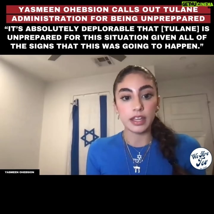 Caroline D'Amore - 18.9K Likes - #EXCLUSIVE interview conducted by @wearetov with @yasmeen.ohebsion regarding HORRIFIC antisemitism at Tulane. #SwipeRight to listen to her horrifying testimony.
Please #ShareWidely to amplify Yasmeen’s voice and the experience of Jewish students on campus.
🔔Follow @wearetov to support our work in combatting antisemitism and to stay informed.
🧿See with your own eyes.
🦻Hear with your own ears.
🪬Feel with your own soul.
🤝Join our mission to stand up for what’s right.
.
.
.
#EndJewHatred #antisemitism #stopantisemitism #jewish #jew #judaism #endantisemtism #israelunderattack #istandwithisrael #israel #israeli #selectiveoutrage #injustice #MeToo_UNless_UR_A_Jew #BringThemHome #BringThemHomeNow #ReleaseTheHostagesNow #FreeTheHostages
Disclaimer- we neither endorse nor defend or promote images of violence and hatred but share them for educational and awareness purposes. We are not responsible for the messages or images in this post.
Disclaimed for IG “Fact-Checker”: this post is merely a viewpoint/opinion/theory/satire and should not be construed as a statement of fact. Nor am I giving any advice.
Copyright Disclaimer under section 107 of the Copyright Act of 1976, allowance is made for “fair use” for purposes such as criticism, comment, news reporting, teaching, scholarship, education and research.