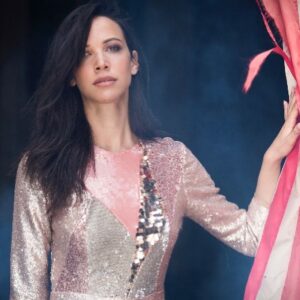 Caroline Ford Instagram - I was lucky enough to shoot with the brilliant @patrickfordphotography recently. Wonderful man, wonderful last name. Definitely searching for an excuse to wear this insanely beautiful sequin jumpsuit again by @_lesleydefreitas. Make up - @charlottekraftmanmakeup Hair - @kevinfortune_london