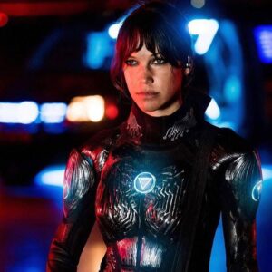 Caroline Ford Instagram - Here are some stills by the brilliant @johnplattphotos from @nekrotronicmovie now available to stream. Molly is far cooler and tougher than I will ever be and I love her!