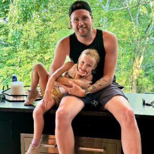 Caroline Hobby Instagram - We sure love you @michaelhobby! Happy Father’s Day to the best! You love this little girl w all your heart. We are the luckiest to have you!!! You make everyday such a fun adventure. Everyday w you is a YES day! Thanks for making our world spin round big guy!