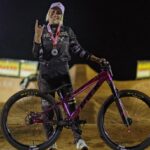 Caroline Buchanan Instagram - The gold medal match up @crankworx Cairns @jamminjordy 🥇 vs 🥈 @cbuchanan68 Photos/ @clinttrahan #pumptrack #pumptracks #mtb #mountainbike #crankworx #racing #mtblife #dirtjumpers #trekbikes