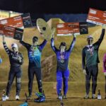 Caroline Buchanan Instagram - The gold medal match up @crankworx Cairns @jamminjordy 🥇 vs 🥈 @cbuchanan68 Photos/ @clinttrahan #pumptrack #pumptracks #mtb #mountainbike #crankworx #racing #mtblife #dirtjumpers #trekbikes