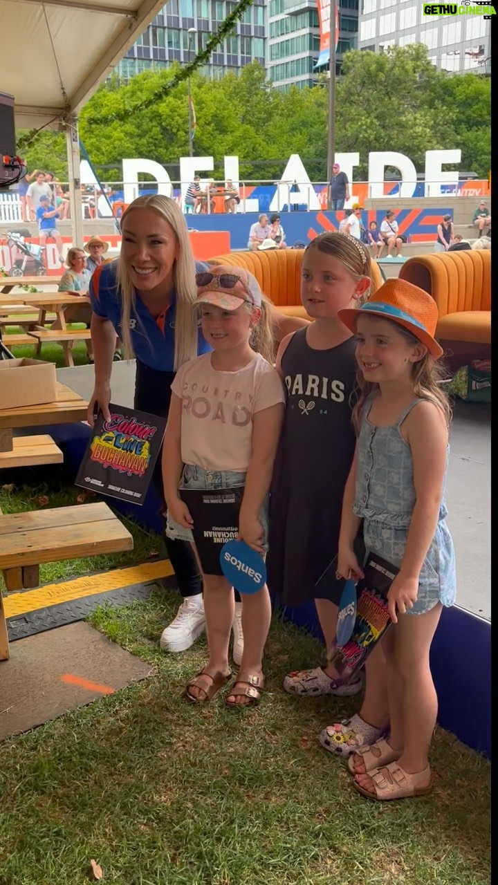 Caroline Buchanan Instagram - Spun out from an epic @healthpartners Family Day @tourdownunder 🚴♀️ 💨 It was awesome to give away so many copies of Colour-line Buchanan colouring book and meet you all! If your in Adelaide from today through to the 21st January there is plenty of road cycling action as well as a huge bike expo and family fun! Enjoy #tourdownunder