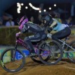 Caroline Buchanan Instagram - The gold medal match up @crankworx Cairns @jamminjordy 🥇 vs 🥈 @cbuchanan68 Photos/ @clinttrahan #pumptrack #pumptracks #mtb #mountainbike #crankworx #racing #mtblife #dirtjumpers #trekbikes