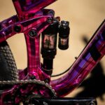 Caroline Buchanan Instagram - @cbuchanan68’s “Pink Zebra” Ticket S flying high and rolling fast at @crankworx Rotura This bike was a winning fan-inspired design from Caroline’s Colour-Line Buchanan coloring book and it’s an eye-catcher on the mountain 👀 📸 @maddogboris #trekbikes #trekticket #crankworxrotura #slopestyle