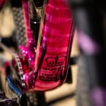Caroline Buchanan Instagram - @cbuchanan68’s “Pink Zebra” Ticket S flying high and rolling fast at @crankworx Rotura This bike was a winning fan-inspired design from Caroline’s Colour-Line Buchanan coloring book and it’s an eye-catcher on the mountain 👀 📸 @maddogboris #trekbikes #trekticket #crankworxrotura #slopestyle