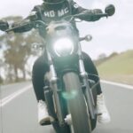 Caroline Buchanan Instagram – You just got to roll with it… 🚲 🏍️💨 
@harleyaustralia