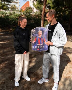 Caroline Graham Hansen Instagram - An honor to receive the TOTY card from @easportsfc with such a high score! 

#eafc24 #toty #football