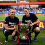 Caroline Graham Hansen Instagram - Proud moment to win La Liga! 🏆🏆🏆🏆! #soyculé