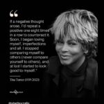 Caroline Rhea Instagram - I love this and I will always love Tina Turner and I will aspire to have her peace of mind and her biceps. I saw her perform on my Birthday at The Beacon in New York. She was pure magic. Try to be nice to yourself. The alternative is so exhausting. Love, Caroline