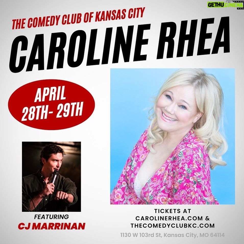 Caroline Rhea Instagram - @cjmarrinan and I will be in Kansas City this weekend. CJ is hoping to be drafted by the @nfldraft @nfl Come see us and I’ll tell you the story why @terrellowens thinks I’m actually a witch and how Eli Manning helped me get pregnant. #nfl #nfldraft Yes I am unable to close my mouth during pictures. #standupcomedy