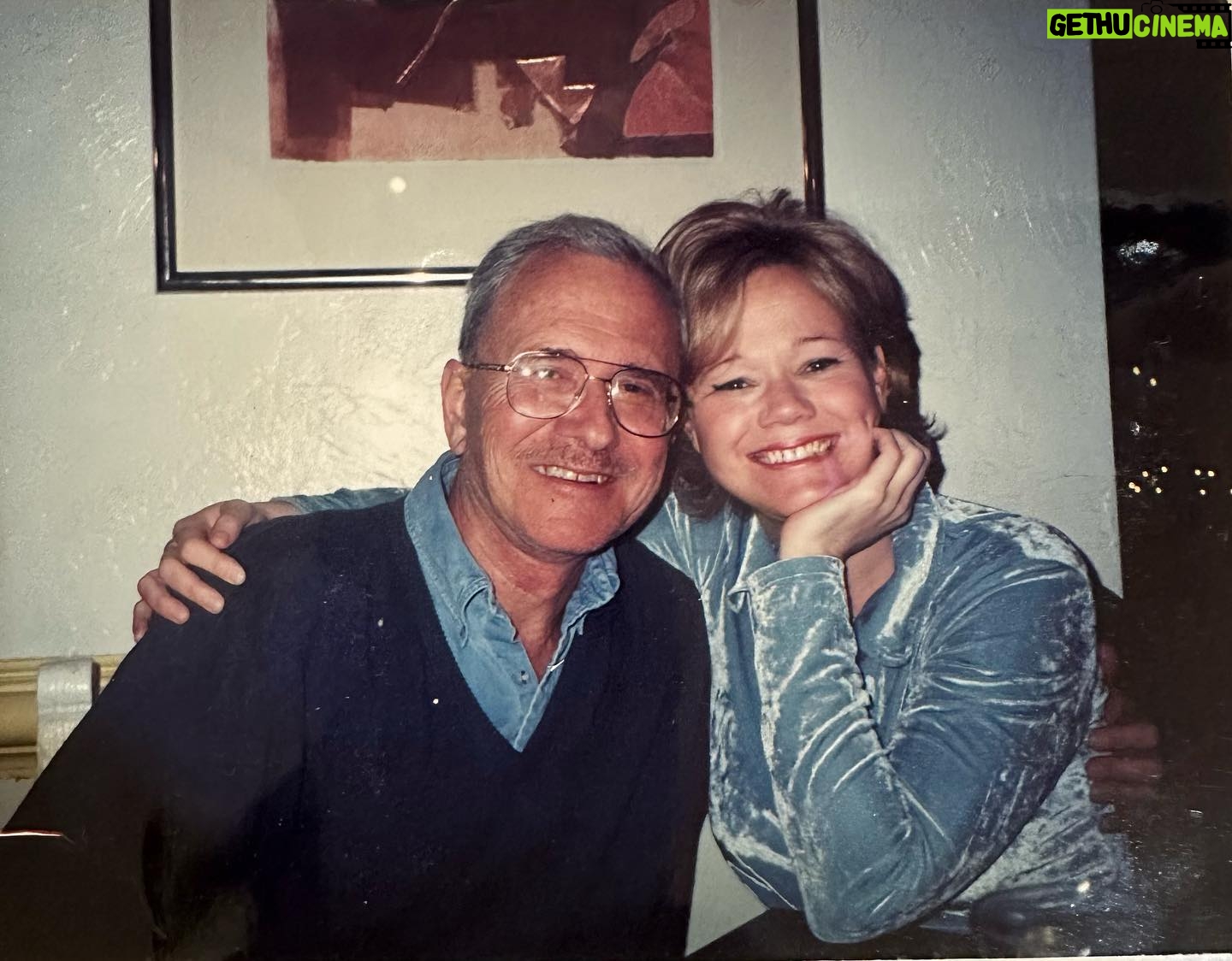 Caroline Rhea Instagram - #HappyFathersDay to my Dad. No one loved show biz more than Dad. He was on Hollywood Squares with me for Mothers Day because my Mother refused to go on. She said tell them I’ll only do Jeopardy. My Dad was funny and an Aquarius and never finished a sentence. I hate this mustache so much and he loved it because he thought he looked like Dennis Weaver. I miss my Dad.