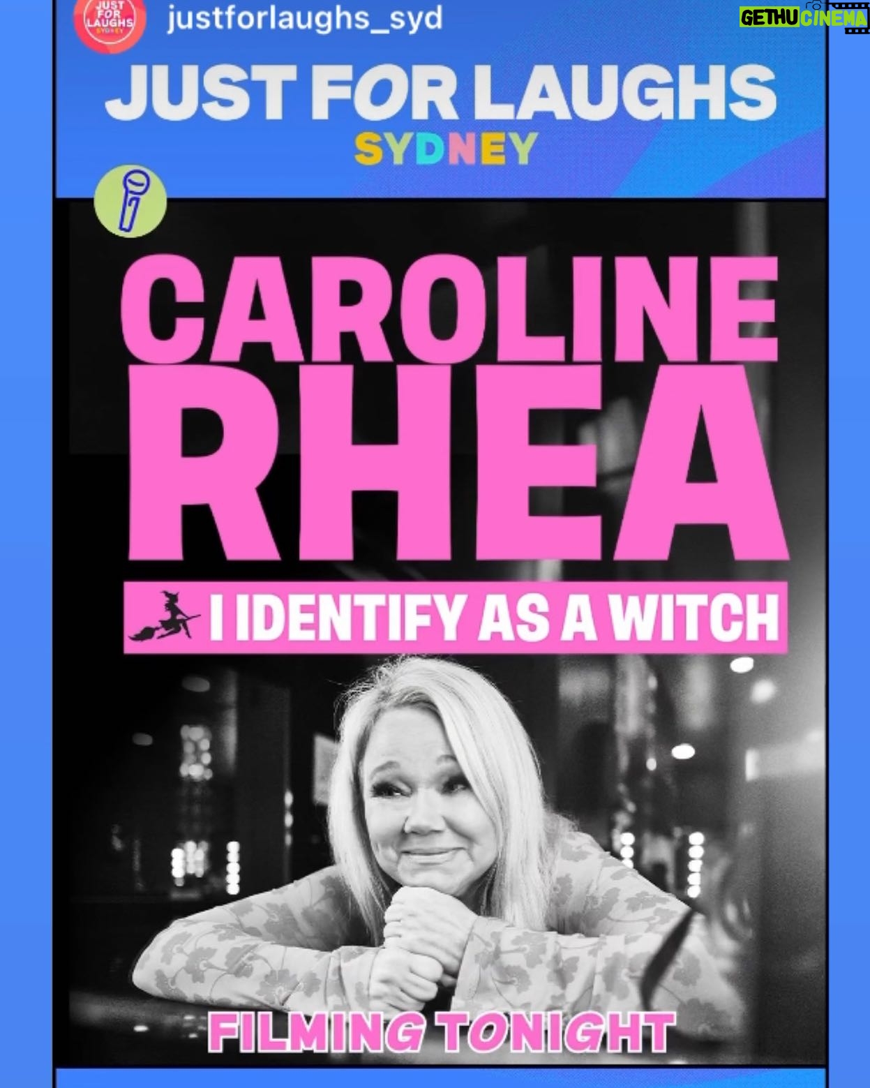 Caroline Rhea Instagram - Okay tonight’s the big night. We have been having the greatest time here. Everyone is so nice. What you call Intermediate Pilates we call “Olympic Trials” I woke up. Ate breakfast immediately got disfiguring hives on the left side of my face and thought I’m going to have to perform in profile like I’m doing a comedic interpretation of “Phantom of the Opera” Then I was walking down Oxford Street and I got this overwhelming sense of sadness and felt acutely aware of how far away I am from home and Ava. Then I had the worst pang of missing my Mother and thinking of all the hilarious and reassuring things she would say and really if she hadn’t been my Mother I wouldn’t even be here because she was so funny and had so much “joie de vivre” Then I asked for a sign from her so I walked into a charity Thrift Shop and there was music playing and in the most comedic way the song stopped and “Sweet Caroline” came on. Soooo at least I know my Mother is here with me as she always is. Wish me luck. Im actually nervous which is a good thing. Right? #standupcomedy #witchesofinstagram #australia