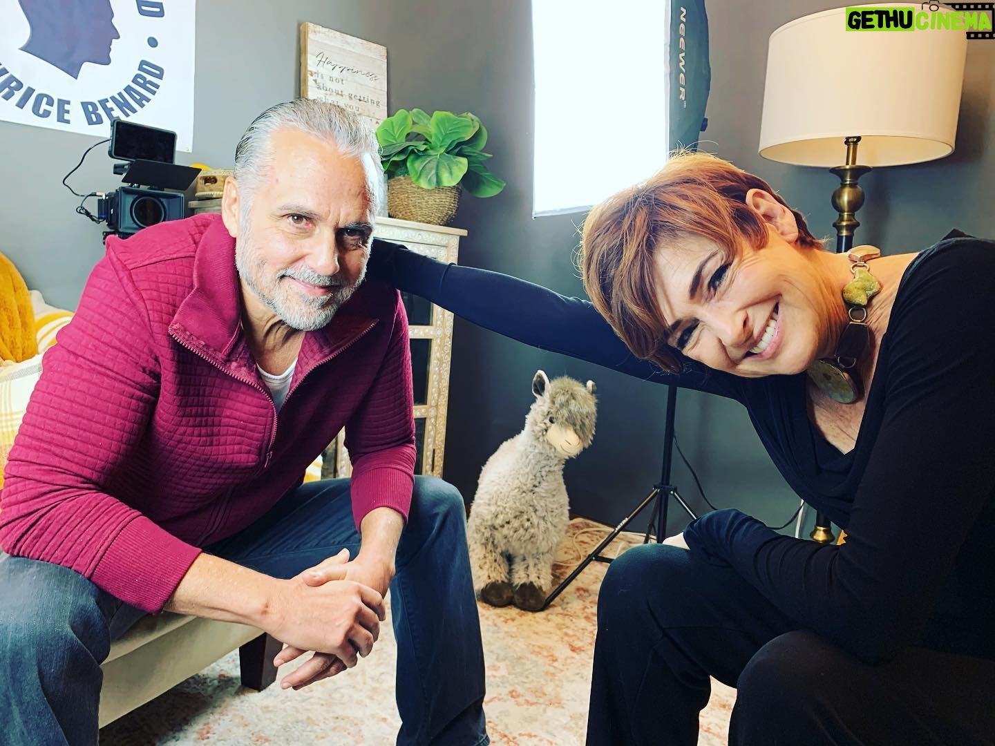 Carolyn Hennesy - 4K Likes - Simply one of the best folks I know. Recording his podcast, “State of Mind.” Amazing talk. @mauricebenard #mentalhealth #straighttalk #goodfriends #grateful