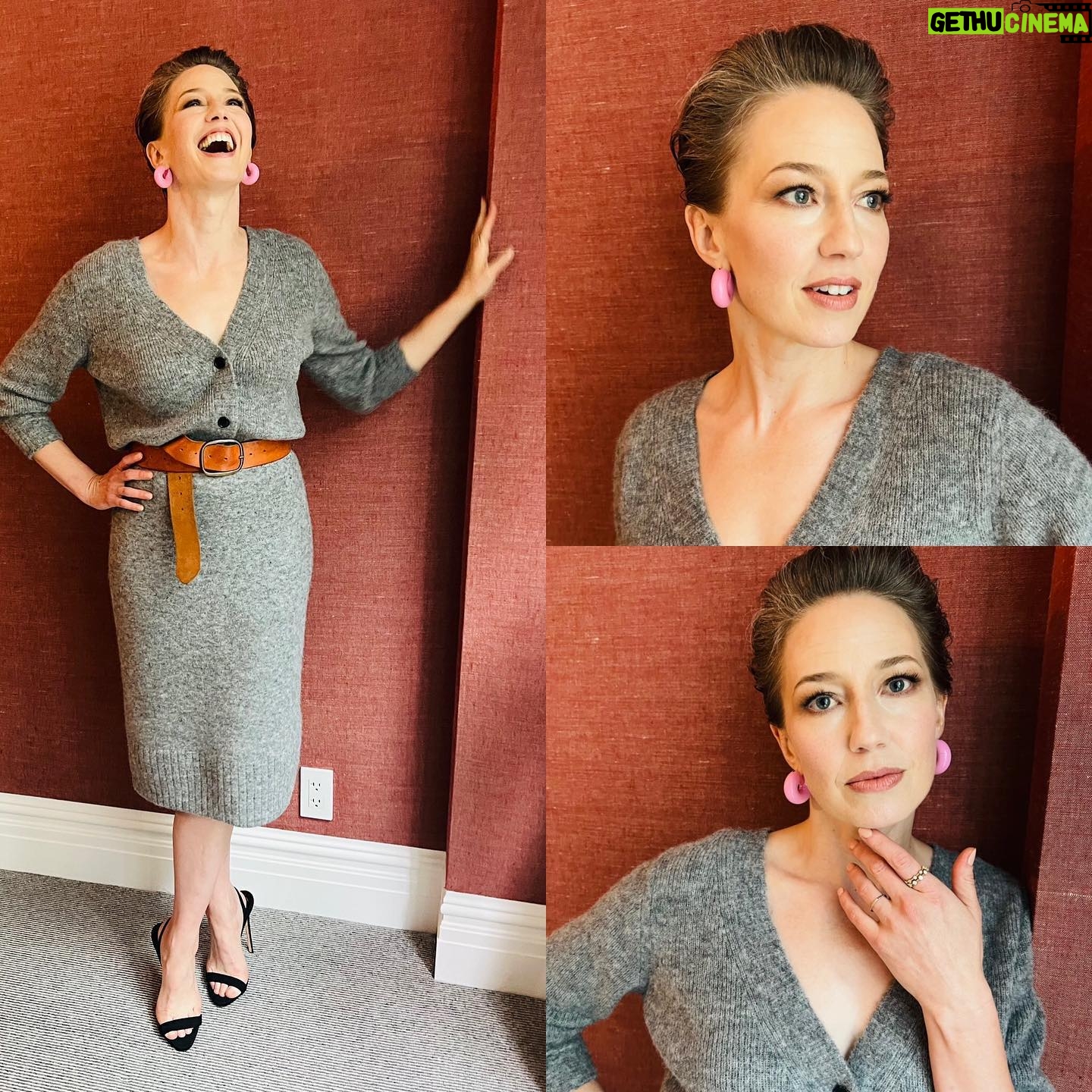 Carrie Coon - 11.5K Likes - Thanks @alicialombardini @rebeccarestrepo @_marcosantini1 & @dorotheeschumacher for making this mama of a 13-week-old feel pretty and sexy (and COMFORTABLE) and for making me laugh. #ComicCon2021 #GhostbustersAfterlife