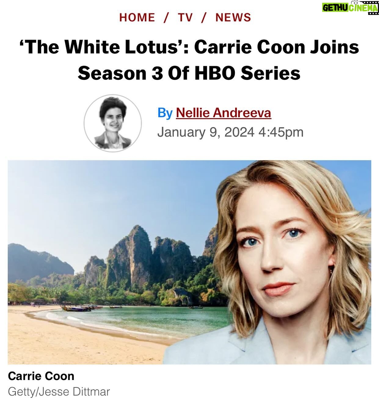 Carrie Coon - 20.5K Likes - Mike White!!! Long live Enlightened!!! @hbo #WhiteLotus