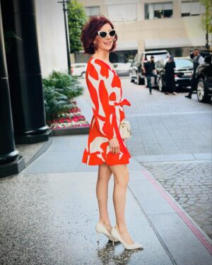 Carrie Preston Instagram - Steppin out for press day 📸 with @mrjesscagle @latimes @cbstvstudios @elsbethcbs 

HMU @shawnblairchristopher