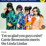 Carrie Brownstein Instagram – A joy and honor to interview the @the_linda_lindas for the @guardian. I love their music and can’t wait to hear the album they’re working on!