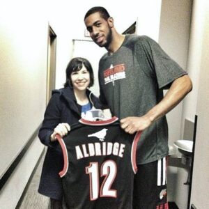 Carrie Brownstein Instagram - Just read that @aldridge_121 is retiring from the NBA. Loved watching him play for the @trailblazers and following his subsequent years with The Spurs and Nets. Was lucky enough to work with him twice on Portlandia, where he was funny, down to earth, and gracious. Seeing him act with the late great Penny Marshall was a highlight of those surreal years. Best of luck to you LA! And thank you.