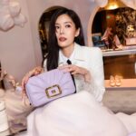 Carrie Wong Instagram - Cloud nine feels just fine ☁️ @rogervivier Candy Clouds pop up serving puffy perfection dream for you till 14th April 2024 @ Ngee Ann City Atrium Level 1 💜 @rogervivier #RogerVivier #RogerVivierSS24 #GherardoFelloni