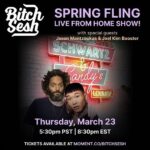 Casey Wilson Instagram – Bitch Sesh Live from Home has added national treasure, JOEL KIM BOOSTER to the lineup alongside Ken Todd denier, JASON MANTZOUKAS!
ticket link in bio ! Come one come all ye garbage persons! @ihatejoelkim