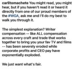 Casey Wilson Instagram - I stand with my fellow WGA writers and creatives. Proud to be a part of this union. Writer @carlitomachete explains what we are fighting for beautifully ➡️ And I 💜 your inspired sign @micallefjason #wgastrong