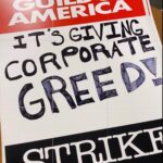 Casey Wilson Instagram - I stand with my fellow WGA writers and creatives. Proud to be a part of this union. Writer @carlitomachete explains what we are fighting for beautifully ➡️ And I 💜 your inspired sign @micallefjason #wgastrong