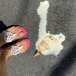 Casimere Jollette Instagram – it’s a @toryburch hot girl summer in the new Miller sandals 🍦🍦🍒
