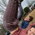 Cassady McClincy Instagram - Penultimate episode of @amcthewalkingdead is airing tonight! As you can see, this one was such a blast being covered in guts, yoga and games and naps and all the shenanigans at lunch, and a hell of a lot of hard work from everyone.♥️🤸🏻‍♀️ more to come after it airs to avoid spoilers😉👋🏼🤫