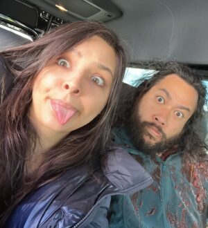 Cassady McClincy Instagram - Penultimate episode of @amcthewalkingdead is airing tonight! As you can see, this one was such a blast being covered in guts, yoga and games and naps and all the shenanigans at lunch, and a hell of a lot of hard work from everyone.♥️🤸🏻‍♀️ 

more to come after it airs to avoid spoilers😉👋🏼🤫