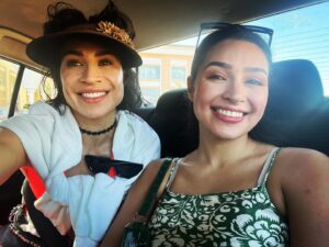 Cassie Steele Instagram - Missing our family vacay so much 🥹. Mexico was full of Tom foolery and it was NOT long enough. 
Every year that goes by we’re not living in the same city gives a deeper shade of melancholy. 

Current shade of melancholy : girl shedding single tear while looking out her passenger window on a rainy drive through the flatlands. Yes. That shade. 

Hug your family! Hug them right now!