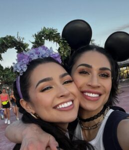 Cassie Steele Instagram - HAPPY BIRTHDAY TO MY BEAUTIFUL BIG SIS ❤️❤️❤️ I’m sending you ALL MY LOVE and positivity for your special day, I hope all your birthday wishes come true ♐️ 🥰✨💞 (Disney Vlog pending)