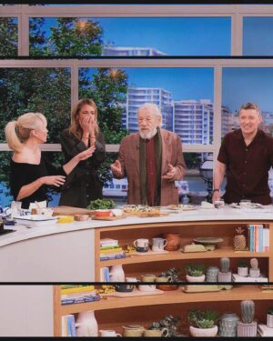 Cat Deeley Instagram - What a week on @ThisMorning !! Never thought I would kick it with @BonJovi, talk about life w/ Sir @RichardBranson, cook pastry tarts w/ Sir @IanMcKellen & @Clodagh_McKenna, get chatty with the @ChattyMan himself #AlanCarr, share a bed with @JoelDommett & @BenShephardOfficial, get the best hugs from @AlisonHammond55 and so much more ✨🩵🙏 #CatsCloset #ThisMorning