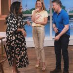 Cat Deeley Instagram - What a week on @ThisMorning !! Never thought I would kick it with @BonJovi, talk about life w/ Sir @RichardBranson, cook pastry tarts w/ Sir @IanMcKellen & @Clodagh_McKenna, get chatty with the @ChattyMan himself #AlanCarr, share a bed with @JoelDommett & @BenShephardOfficial, get the best hugs from @AlisonHammond55 and so much more ✨🩵🙏 #CatsCloset #ThisMorning
