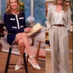 Cat Deeley Instagram - Wrapping up this week in style (while also beginning the weekend with a messy bun and yesterday’s mascara) 🤣🤷‍♀️💅💋 #CatsCloset @ThisMorning Monday Jacket/Skirt - @MrSelfPortrait Shoes - @RiverIsland Tuesday- Boots - Vintage @Prada (Cat’s Own) Top - VB at @Mango Skirt - @RaeyOfficial (Cat’s Own) Belt - @Zara Wednesday Jacket / Pants - @Reiss Camisole - @AnineBing (Cat’s Own) Shoes - @StuartWeitzman (Cat’s Own) Belt - @Zara Thursday Shirt - @Boden_Clothing (Cat’s Own) Trousers - Vintage @Versace (Cat’s Own) Belt - @AnineBing (Cat’s Own) Boots - @GiuseppeZanotti (Cat’s Own) Photos © @KenMcKayPhoto / ITV / Shutterstock