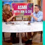 Cat Deeley Instagram - There was a lot of laughter during @benshephardofficial and @catdeeley’s ASMR session but did you feel the tingles too? 🎧 #ThisMorning #ASMR