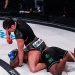Cat Zingano Instagram - 🐈 "Alpha" @alphacatzingano stepped into the #Bellator cage for the first time #OnThisDay in 2020. Will she walk away with the featherweight strap THIS OCTOBER? 👀 Limited #Bellator300 tickets left. Hit the link in bio to get yours 🎟️