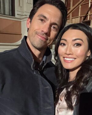 Catherine Haena Kim Instagram - Episode 2 ✔️ Very tired and feeling very, very good. This cast. This crew! Really something special here. ✨✨ #thecompanyyoukeep #herewego