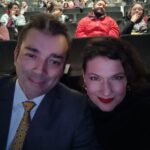 Catherine Mazoyer Instagram - Noche de clausura en @cinelebu ! Con mi @raul_ars2 ❤️ y con colegas y amigos! @mocato1 @silvianovak @lindaoshortfilmworld @roberto_garza_oficial @kattykolores @terereyesactriz @aritostador @fele.rojasd