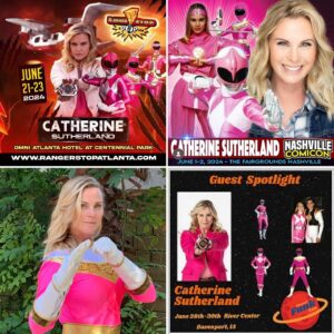 Catherine Sutherland Instagram - #fanfriday I took off the month of May to celebrate and focus on my daughters final year of high school and entrance into adulthood. All the feels 🤍😭

I’ll be back on the road next month!
 Here is where I will be in June!
June 1-2 : @nashvillecomicon 
The fairgrounds Nashville, TN

June 7th @retroexchangetoys 
8110 W. Peoria Ave #109
Peoria, AZ

June 8th @justicecomicbooks 
1805 E. Elliott rd #101
Tempe, AZ

June 9th @harleystoysandcomics 
330 E 7th st, Tucson AZ

June 21-23 @rangerstopandpop 
Omni Hotel, Atlanta GA

June 28-30 @planetfunkcon 
River Center Davenport IA

#catherinesutherland #PinkRanger #Onceandalways #KatherineHillard #Mightymorphinpowerrangers #zeo #Turbo #PinkRangerPower #Pterodactyl #cranezord #powerrangersplayback  #meetingfans #appearances #conventions #90s #popculture #joy