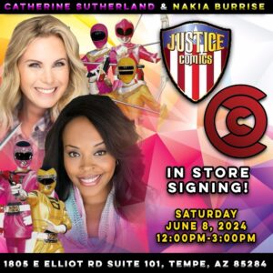 Catherine Sutherland Instagram - #fanfriday I took off the month of May to celebrate and focus on my daughters final year of high school and entrance into adulthood. All the feels 🤍😭

I’ll be back on the road next month!
 Here is where I will be in June!
June 1-2 : @nashvillecomicon 
The fairgrounds Nashville, TN

June 7th @retroexchangetoys 
8110 W. Peoria Ave #109
Peoria, AZ

June 8th @justicecomicbooks 
1805 E. Elliott rd #101
Tempe, AZ

June 9th @harleystoysandcomics 
330 E 7th st, Tucson AZ

June 21-23 @rangerstopandpop 
Omni Hotel, Atlanta GA

June 28-30 @planetfunkcon 
River Center Davenport IA

#catherinesutherland #PinkRanger #Onceandalways #KatherineHillard #Mightymorphinpowerrangers #zeo #Turbo #PinkRangerPower #Pterodactyl #cranezord #powerrangersplayback  #meetingfans #appearances #conventions #90s #popculture #joy